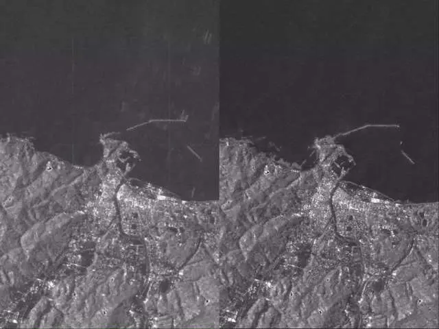 Space photos show Japan's 7.6-magnitude earthquake lifted land out of the sea